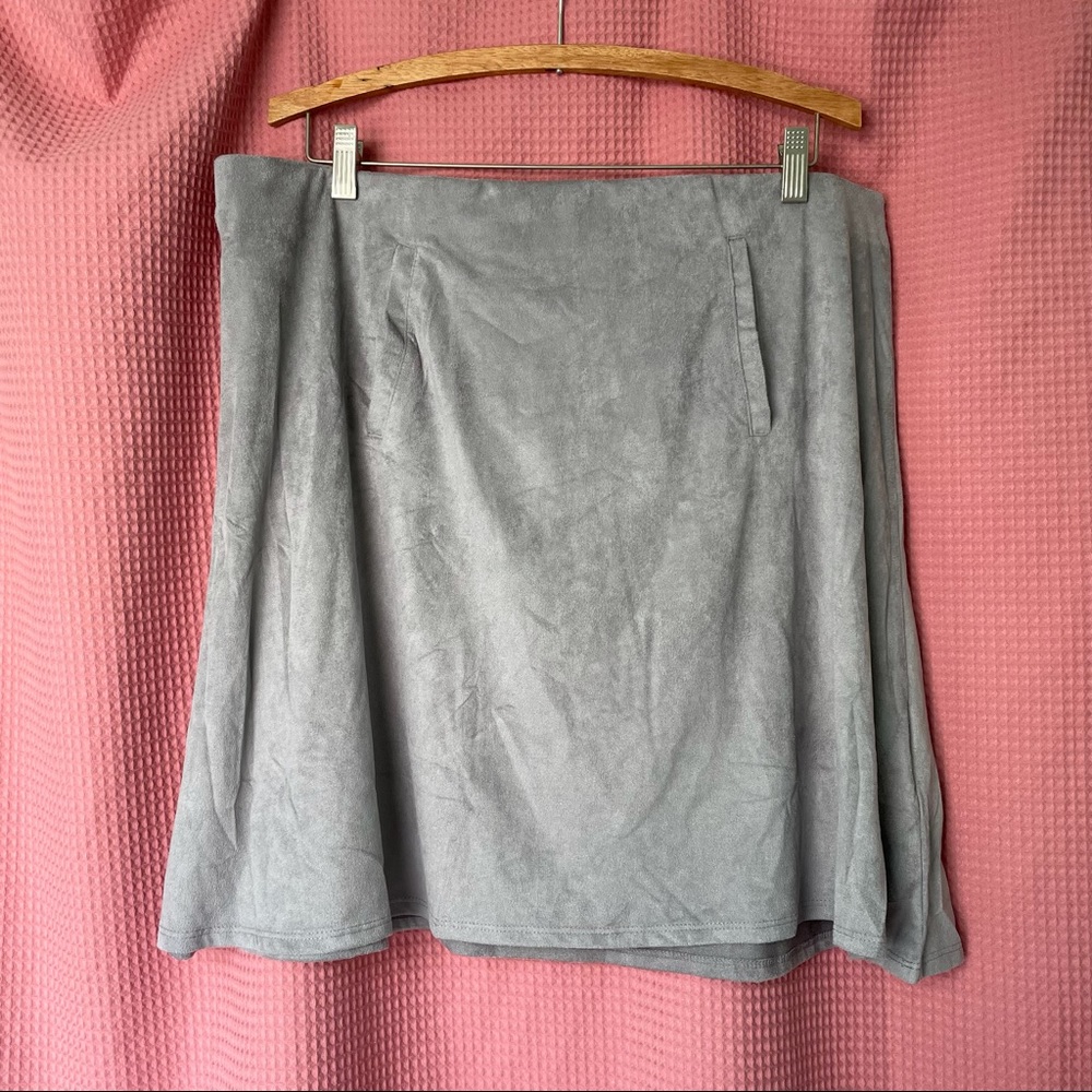 Faux Suede Skirt NWT Sz XL